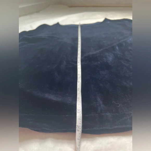Antonelli Velvet Top Viscose Silk Blend Round Neck Long Sleeve Blue Navy Sz US 8 - Picture 5 of 9